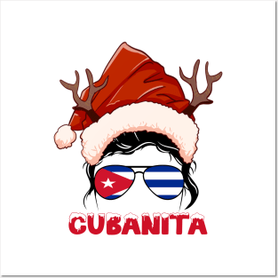 Cuba girl, Cubanita Christmas gift , Regalo Navidad Cuba Posters and Art